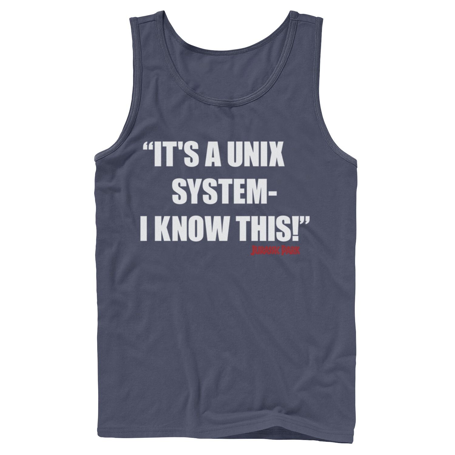 Мужская майка с рисунком «Парк Юрского периода It's A Unix System» Licensed Character
Мужская майка с рисунком «Парк Юрского периода It's A Unix System» Licensed Character