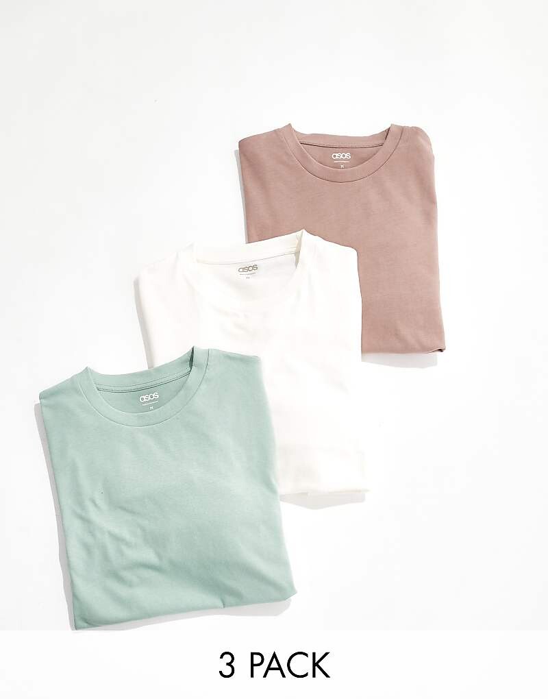Комплект из трех футболок с круглым вырезом и длинными рукавами ASOS DESIGN разных цветов
Комплект из трех футболок с круглым вырезом и длинными рукавами ASOS DESIGN разных цветов