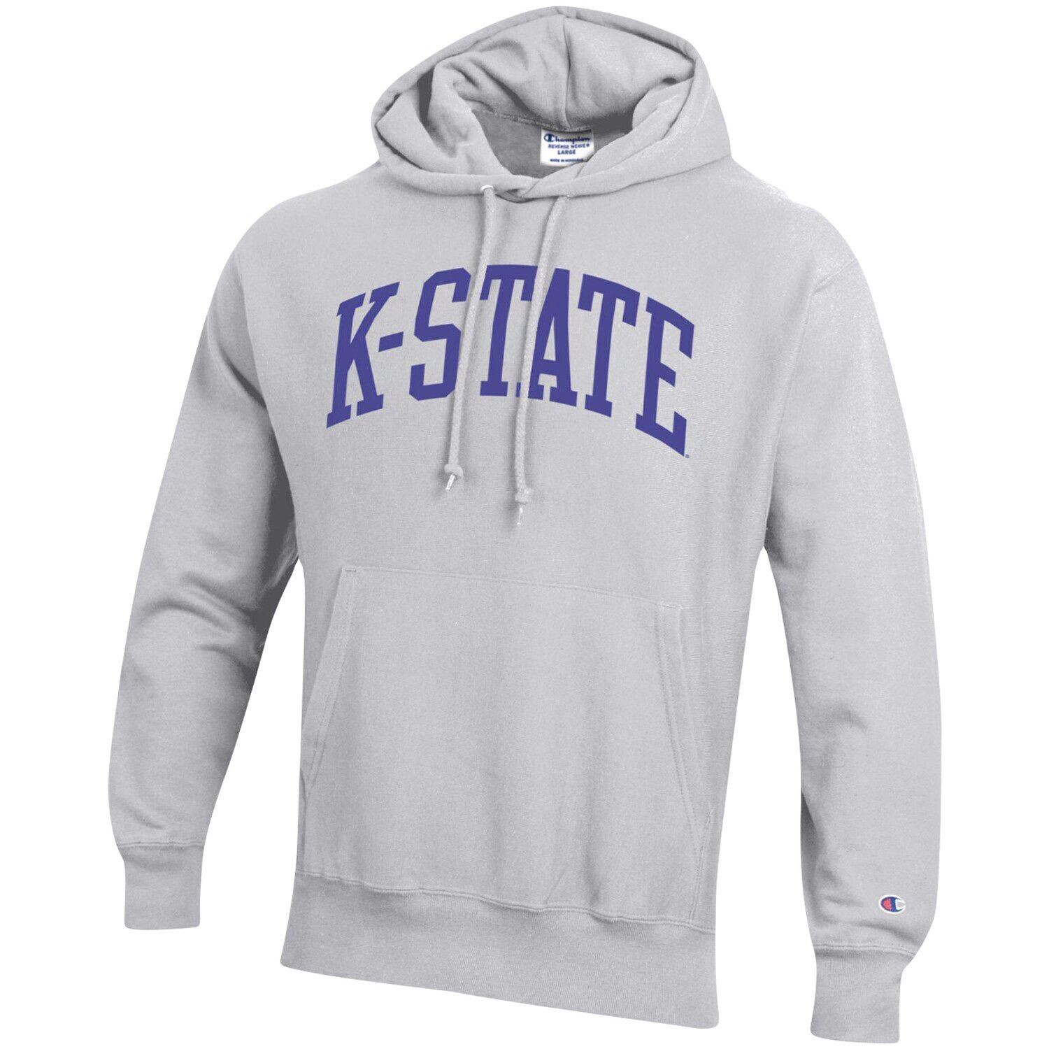 Мужская серая толстовка с капюшоном Kansas State Wildcats Team Arch обратного плетения Champion, Серый
Мужская серая толстовка с капюшоном Kansas State Wildcats Team Arch обратного плетения Champion, Серый