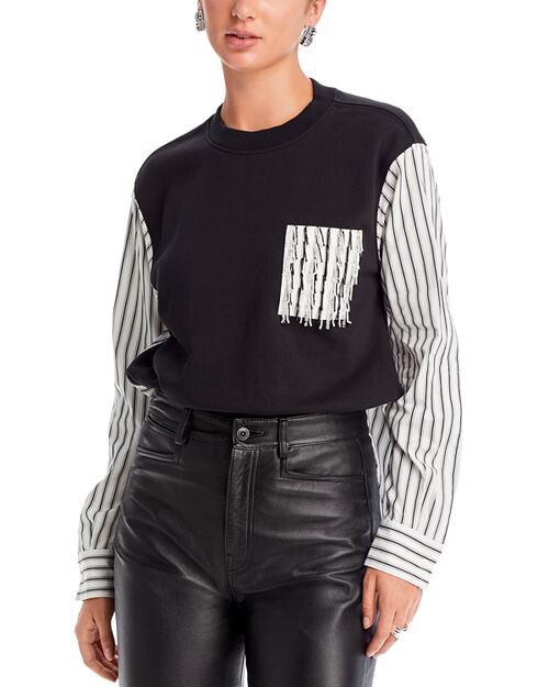 Комбинированный свитшот в полоску с длинными рукавами 3.1 Phillip Lim, цвет Black
Комбинированный свитшот в полоску с длинными рукавами 3.1 Phillip Lim, цвет Black