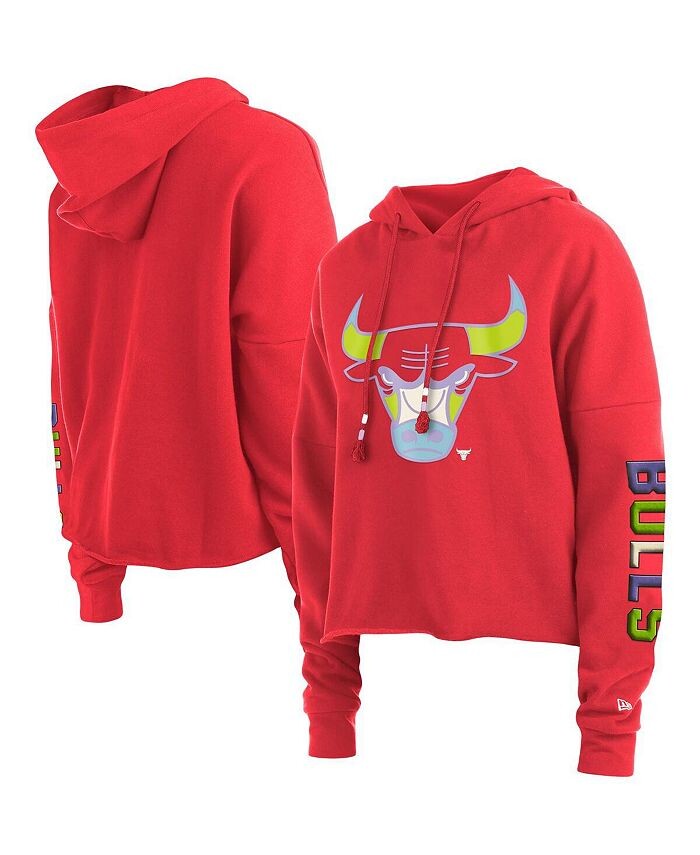 Женский укороченный пуловер с капюшоном Red Chicago Bulls Color Pack New Era, красный
Женский укороченный пуловер с капюшоном Red Chicago Bulls Color Pack New Era, красный