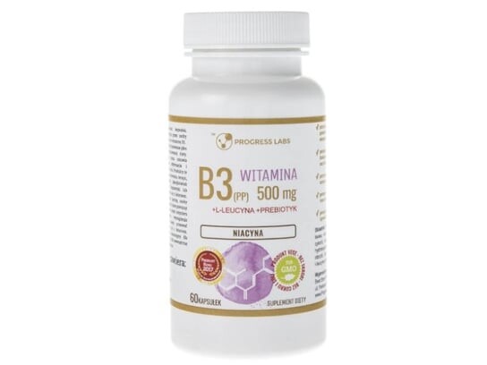 Progress Labs, Ниацин Витамин B3 (PP) 500мг + 60 капсул
Progress Labs, Ниацин Витамин B3 (PP) 500мг + 60 капсул