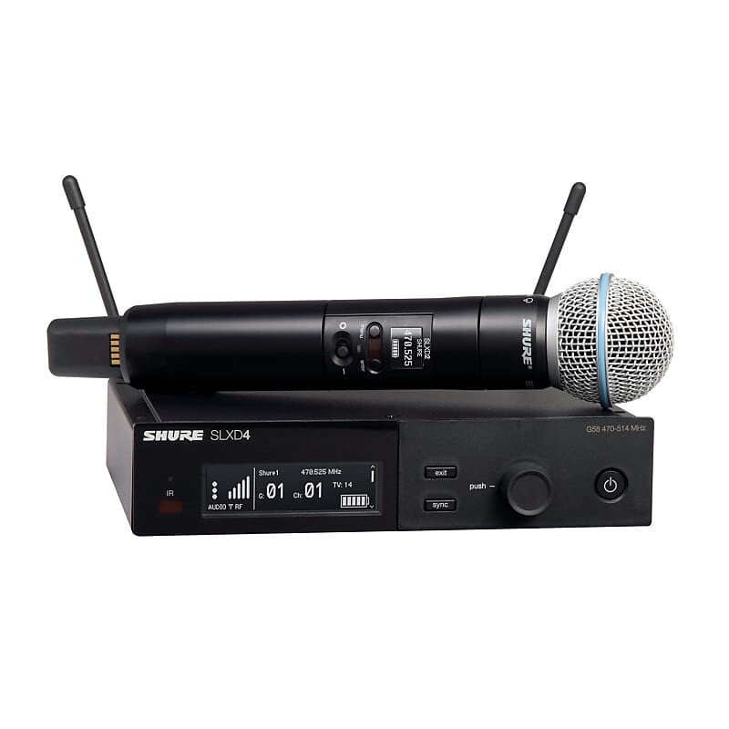 Беспроводная система Shure Shure SLXD24/B58 Handheld Wireless System with Beta 58 (G58 Band / 470-514 MHz)
Беспроводная система Shure Shure SLXD24/B58 Handheld Wireless System with Beta 58 (G58 Band / 470-514 MHz)