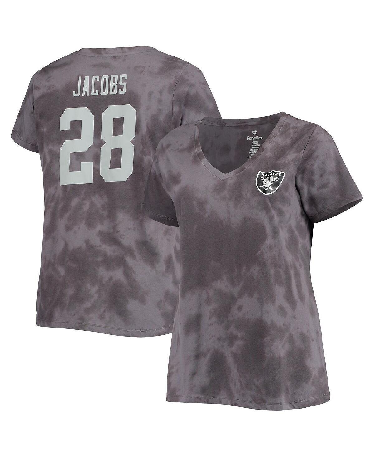 Женская темно-серая футболка с изображением тай-дай Josh Jacobs Las Vegas Raiders размера плюс с именем и номером Profile
Женская темно-серая футболка с изображением тай-дай Josh Jacobs Las Vegas Raiders размера плюс с именем и номером Profile