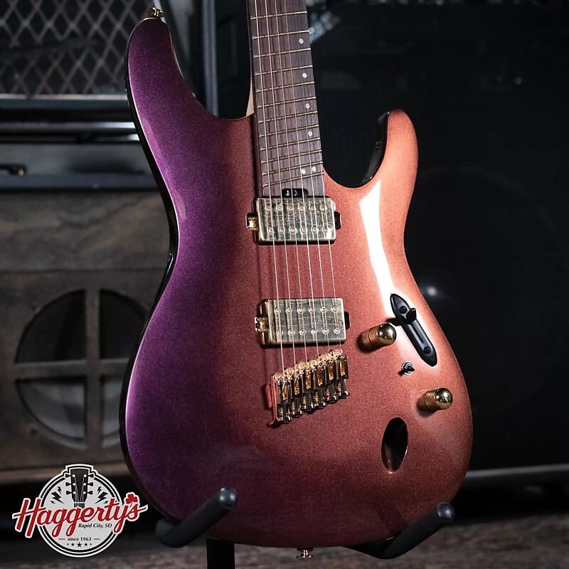 Электрогитара Ibanez SML721RGC Multi-Scale Electric Guitar - Rose Gold Chameleon
Электрогитара Ibanez SML721RGC Multi-Scale Electric Guitar - Rose Gold Chameleon