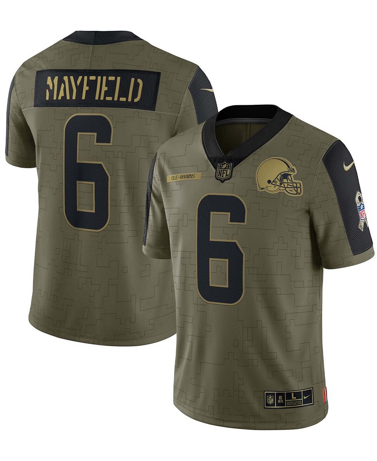 Мужское джерси Baker Mayfield Olive Cleveland Browns 2021 Salute To Service Limited Player Nike
Мужское джерси Baker Mayfield Olive Cleveland Browns 2021 Salute To Service Limited Player Nike