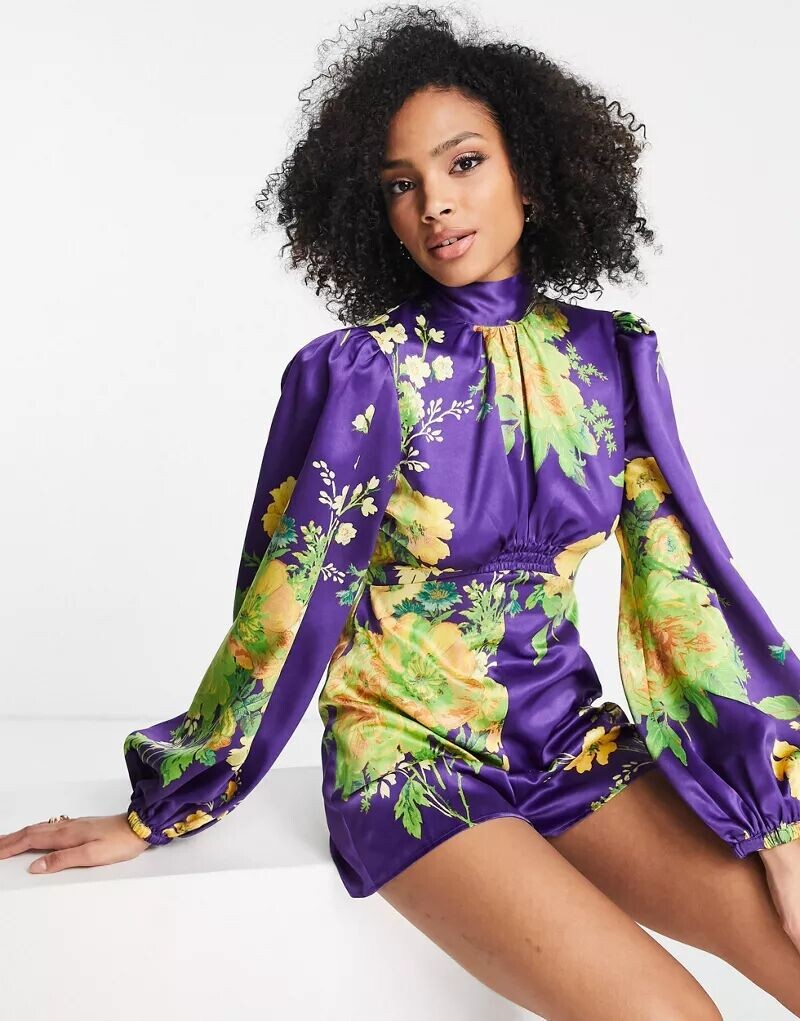 Атласный комбинезон с пышными рукавами ASOS с объемным цветочным принтом, Фиолетовый, Атласный комбинезон с пышными рукавами ASOS с объемным цветочным принтом
Атласный комбинезон с пышными рукавами ASOS с объемным цветочным принтом, Фиолетовый, Атласный комбинезон с пышными рукавами ASOS с объемным цветочным принтом