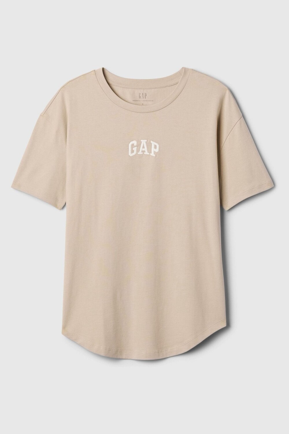 Футболка из органического хлопка с короткими рукавами и арочным логотипом Gap, бежевый
Футболка из органического хлопка с короткими рукавами и арочным логотипом Gap, бежевый