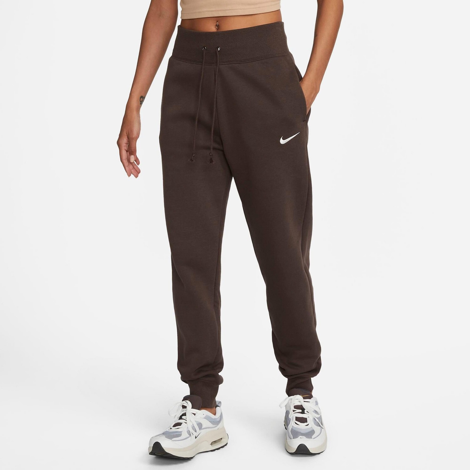 Женские флисовые спортивные штаны для бега с высокой талией Nike Sportswear Phoenix, коричневый
Женские флисовые спортивные штаны для бега с высокой талией Nike Sportswear Phoenix, коричневый