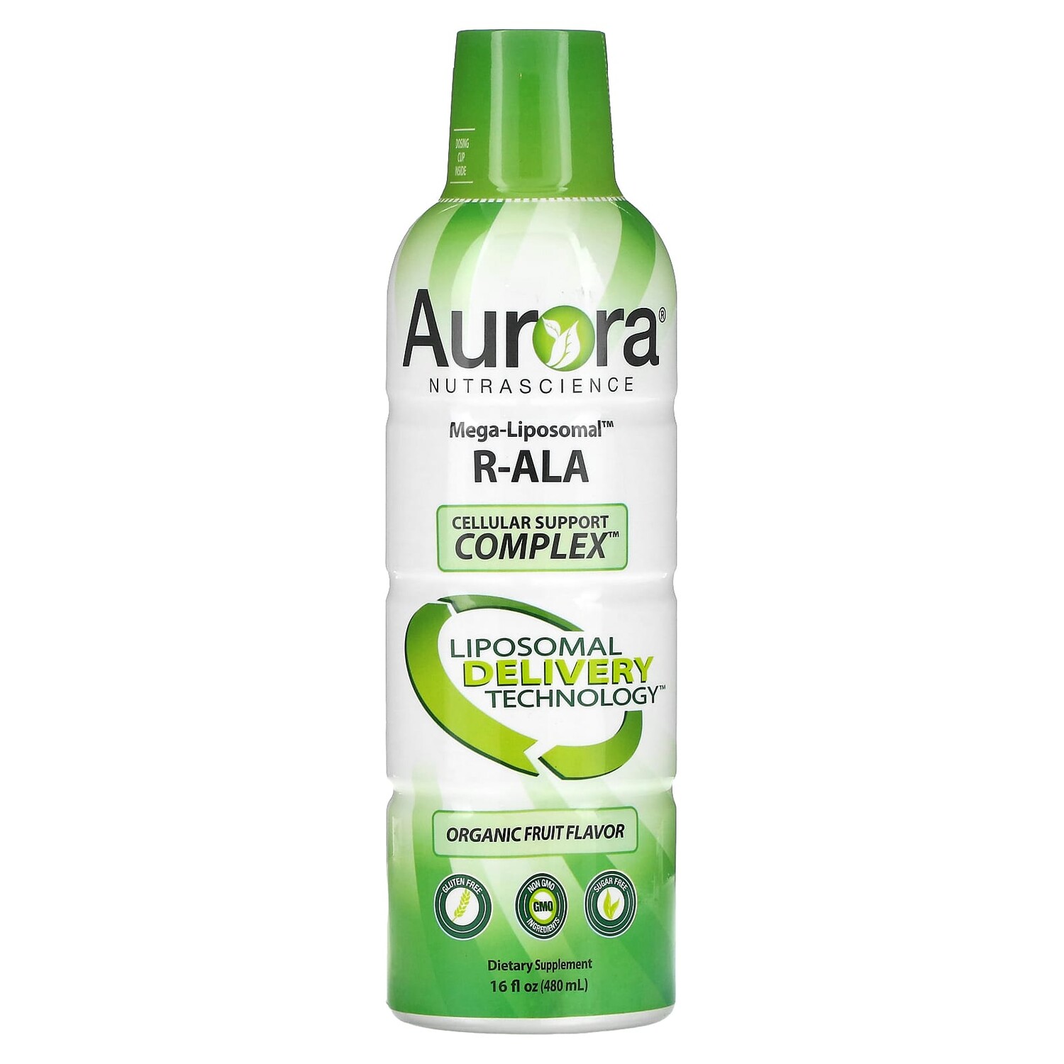 Mega-Liposomal R-ALA, R-альфа липоевая кислота, со вкусом органических фруктов, 480 мл (16 жидк. унций), Aurora Nutrascience
Mega-Liposomal R-ALA, R-альфа липоевая кислота, со вкусом органических фруктов, 480 мл (16 жидк. унций), Aurora Nutrascience