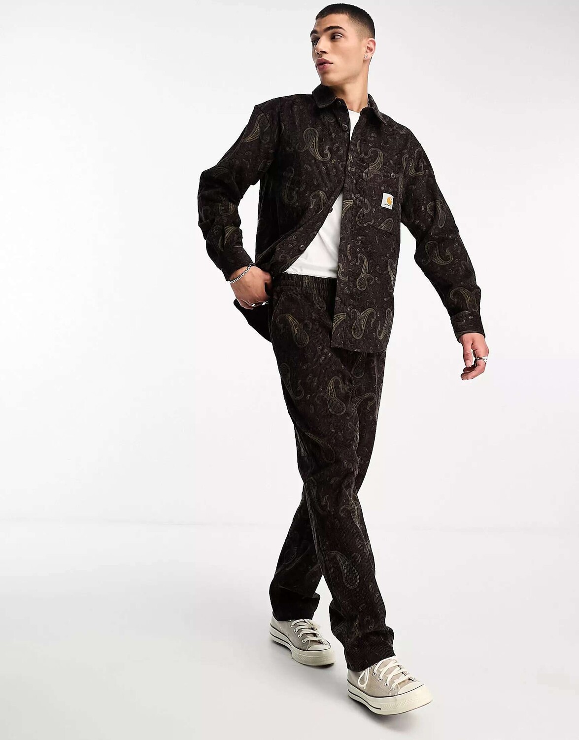 Бордовые зауженные вельветовые брюки Carhartt WIP Flint Paisley Regular, Красный
Бордовые зауженные вельветовые брюки Carhartt WIP Flint Paisley Regular, Красный