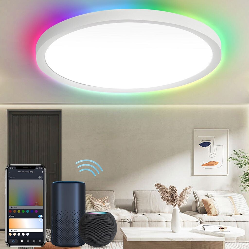 Yakimz 24W Smart LED потолочный светильник для лестницы - 2700K-6500K, RGB, с регулируемой яркостью, потолочный светильник, белый
Yakimz 24W Smart LED потолочный светильник для лестницы - 2700K-6500K, RGB, с регулируемой яркостью, потолочный светильник, белый