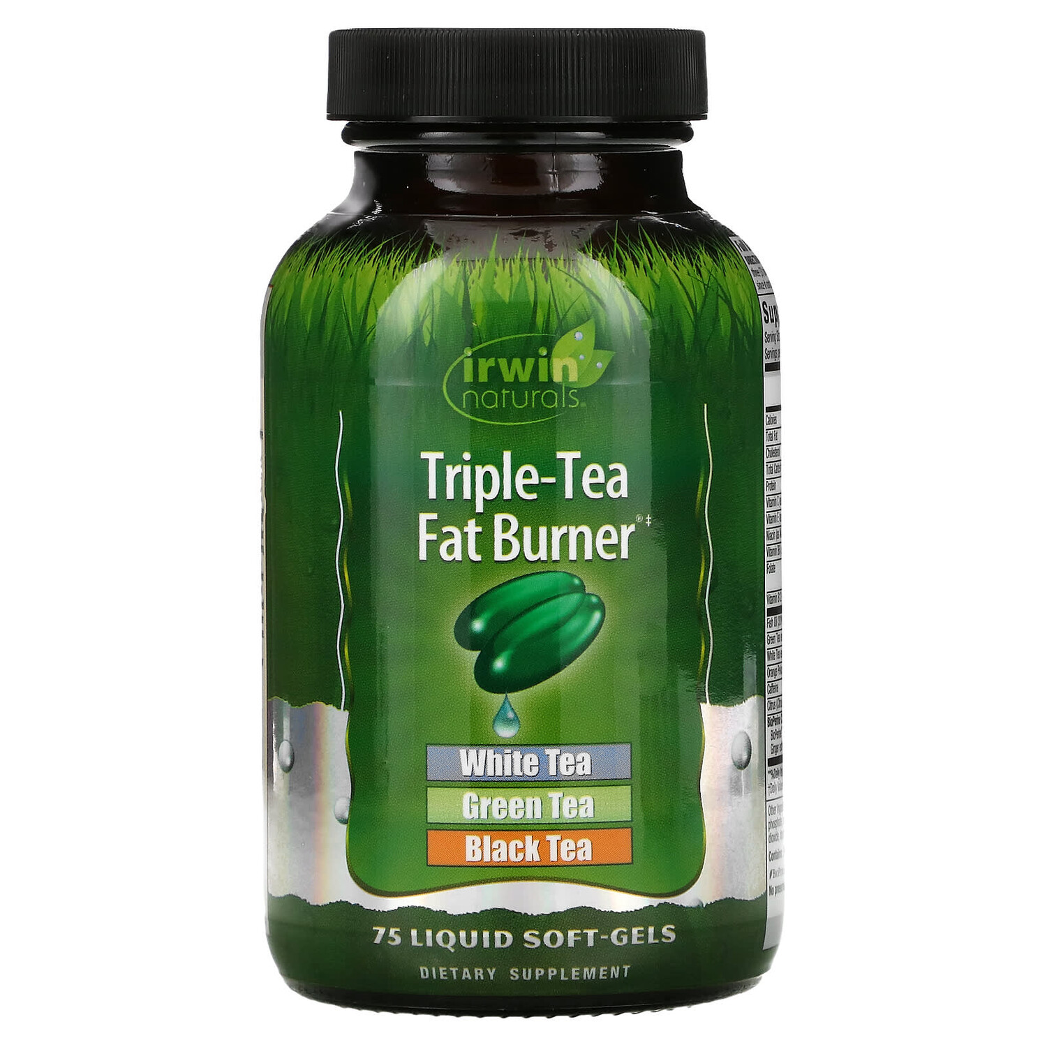 Сжигатель жира Тройной Чай, 75 гелевых капсул с жидким наполнением, Irwin Naturals
Сжигатель жира Тройной Чай, 75 гелевых капсул с жидким наполнением, Irwin Naturals
