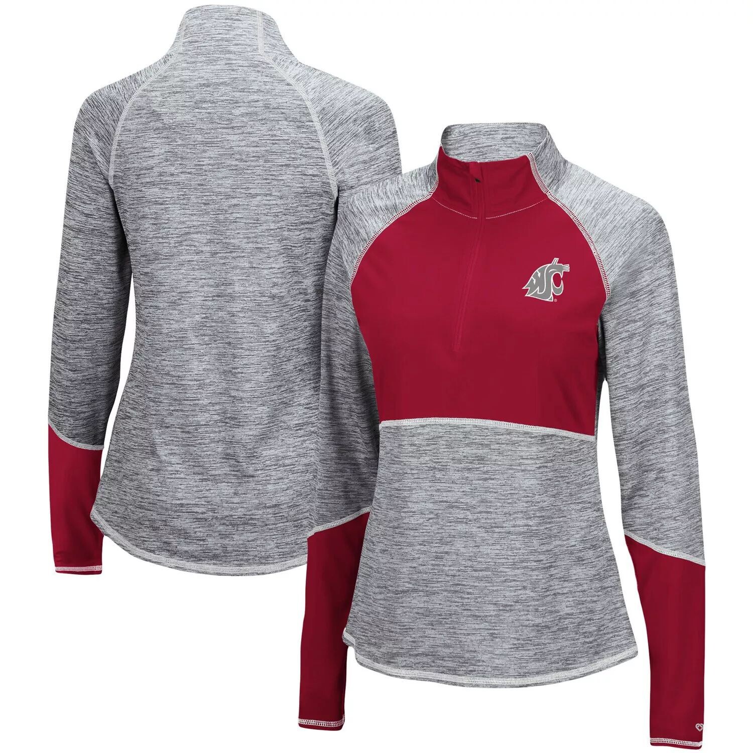 Женский топ Colosseum Heathered Grey/Crimson Washington State Cougars с цветными блоками Space-Dye реглан с молнией на четверть Colosseum
Женский топ Colosseum Heathered Grey/Crimson Washington State Cougars с цветными блоками Space-Dye реглан с молнией на четверть Colosseum