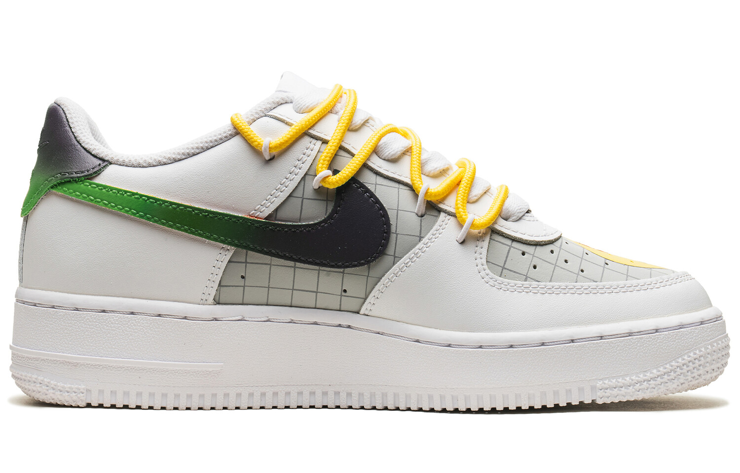 Кроссовки для скейтборда Air Force 1 женские с низким верхом, белый/желтый/зеленый Nike
Кроссовки для скейтборда Air Force 1 женские с низким верхом, белый/желтый/зеленый Nike