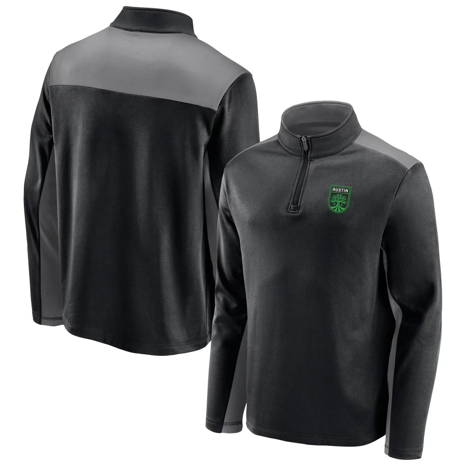 Мужская черная флисовая куртка с логотипом Austin FC Primary Logo на молнии 1/4 Fanatics, Черный
Мужская черная флисовая куртка с логотипом Austin FC Primary Logo на молнии 1/4 Fanatics, Черный