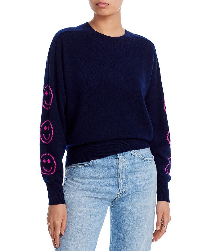 Кашемировый свитер Smiley Face Intarsia с круглым вырезом — 100% эксклюзив AQUA, Черный
Кашемировый свитер Smiley Face Intarsia с круглым вырезом — 100% эксклюзив AQUA, Черный