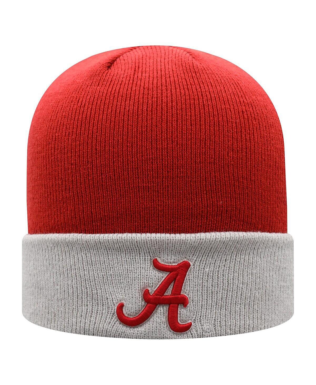 Мужская малиновая, серая двухцветная вязаная шапка с манжетами Alabama Crimson Tide Core Top of the World
Мужская малиновая, серая двухцветная вязаная шапка с манжетами Alabama Crimson Tide Core Top of the World