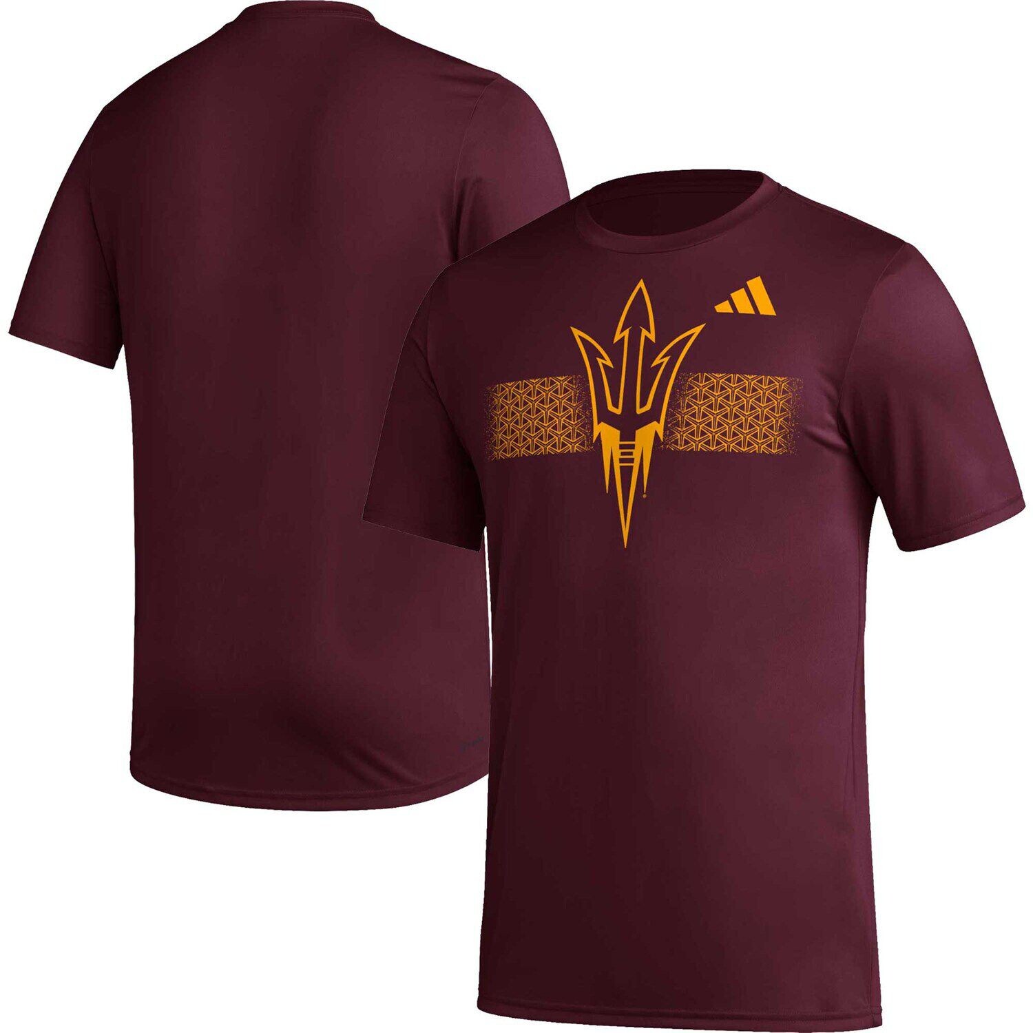 Мужская темно-бордовая футболка Arizona State Sun Devils Pregame AEROREADY adidas, Красный
Мужская темно-бордовая футболка Arizona State Sun Devils Pregame AEROREADY adidas, Красный
