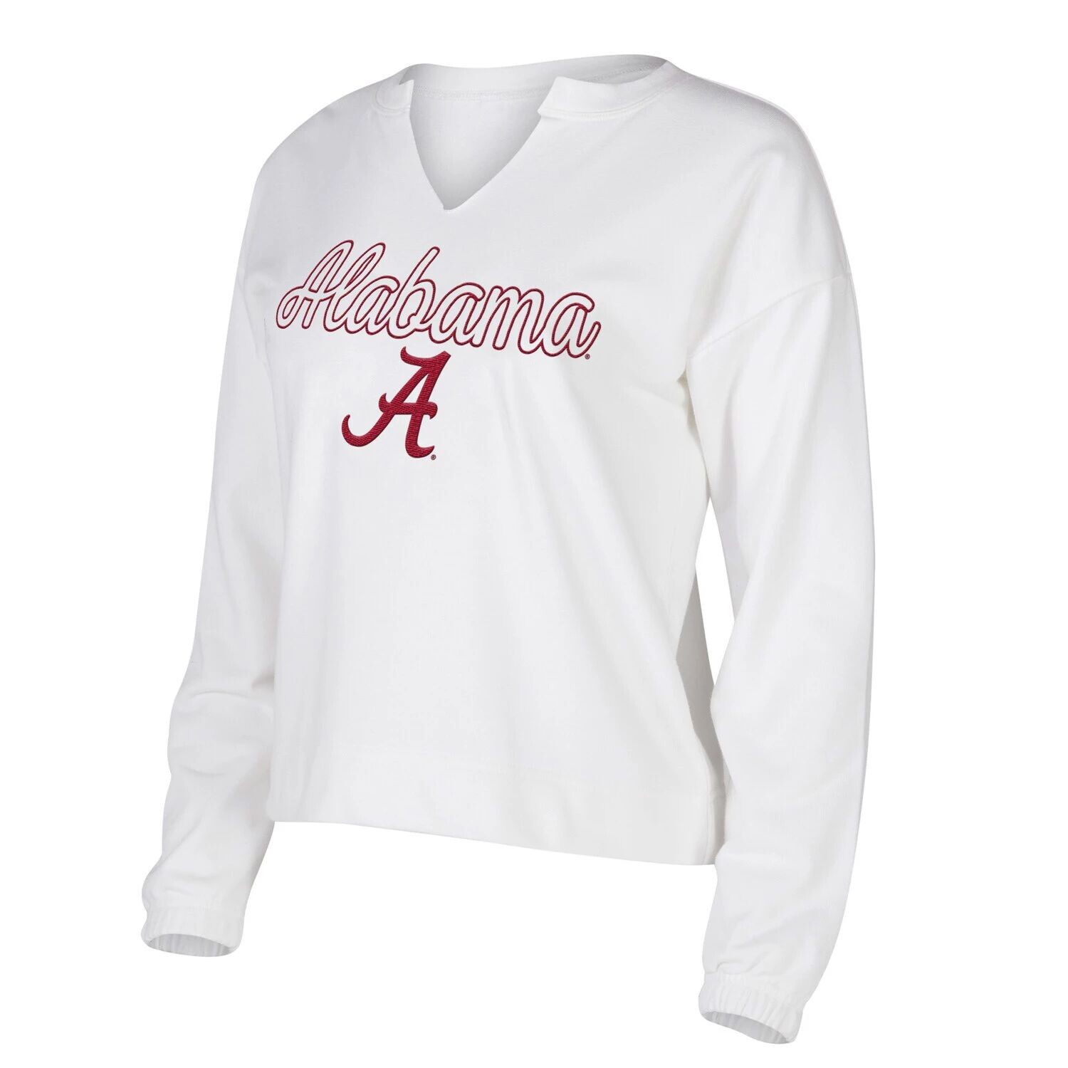 Женская белая футболка Concepts Sport Alabama Crimson Tide Sienna с длинным рукавом и вырезом, Белый
Женская белая футболка Concepts Sport Alabama Crimson Tide Sienna с длинным рукавом и вырезом, Белый