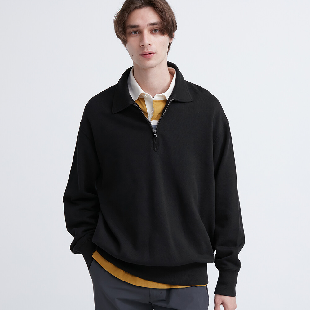 Мужская и женская толстовка с молнией до половины длины Uniqlo (свитшот в стиле махровой ткани, осенний топ)
Мужская и женская толстовка с молнией до половины длины Uniqlo (свитшот в стиле махровой ткани, осенний топ)