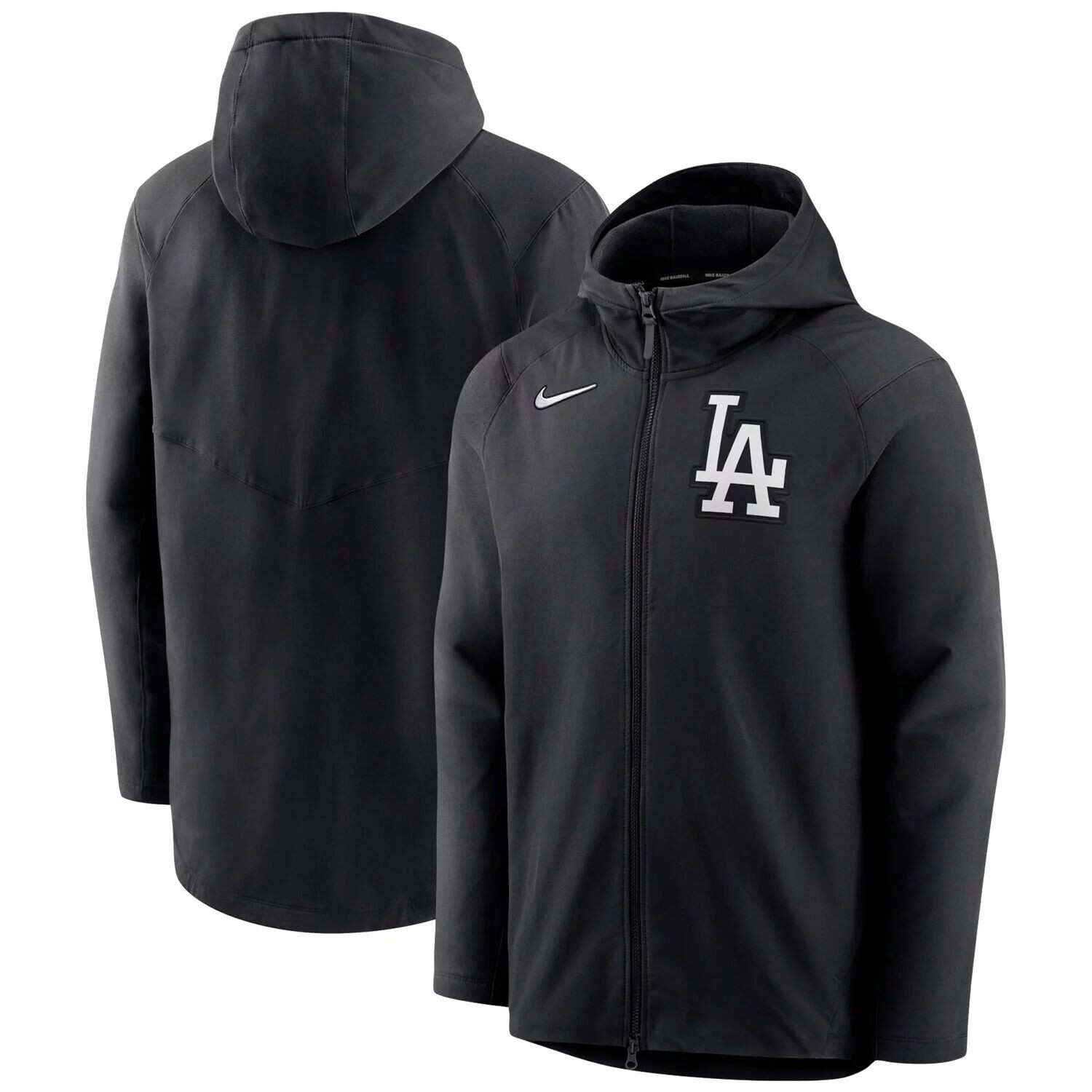 Мужская черная толстовка с капюшоном с молнией во всю длину и реглан Los Angeles Dodgers Authentic Collection Performance Nike, Черный
Мужская черная толстовка с капюшоном с молнией во всю длину и реглан Los Angeles Dodgers Authentic Collection Performance Nike, Черный