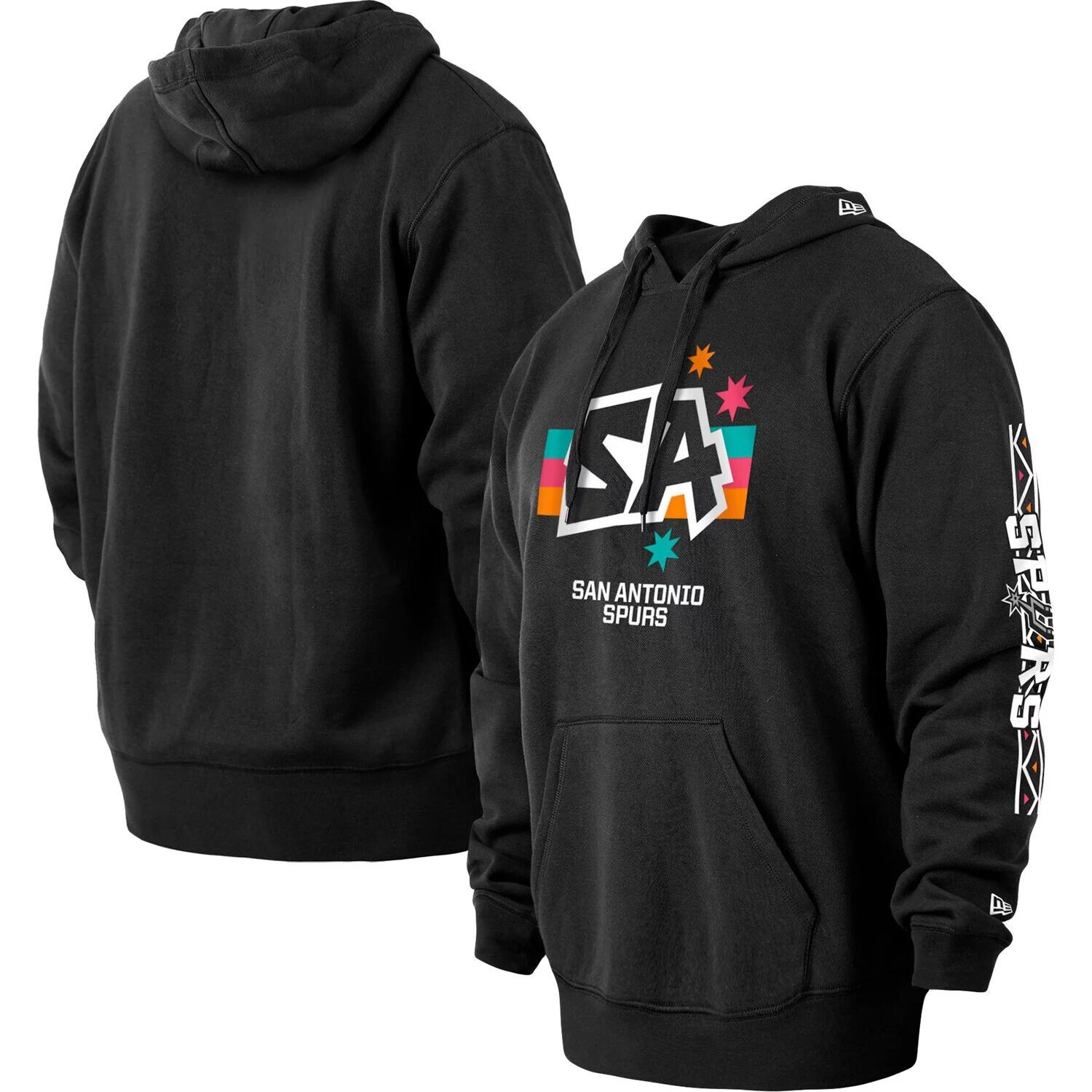 Мужская черная толстовка с капюшоном San Antonio Spurs City Edition Big & Tall 2022/23 City Edition New Era, Черный
Мужская черная толстовка с капюшоном San Antonio Spurs City Edition Big & Tall 2022/23 City Edition New Era, Черный