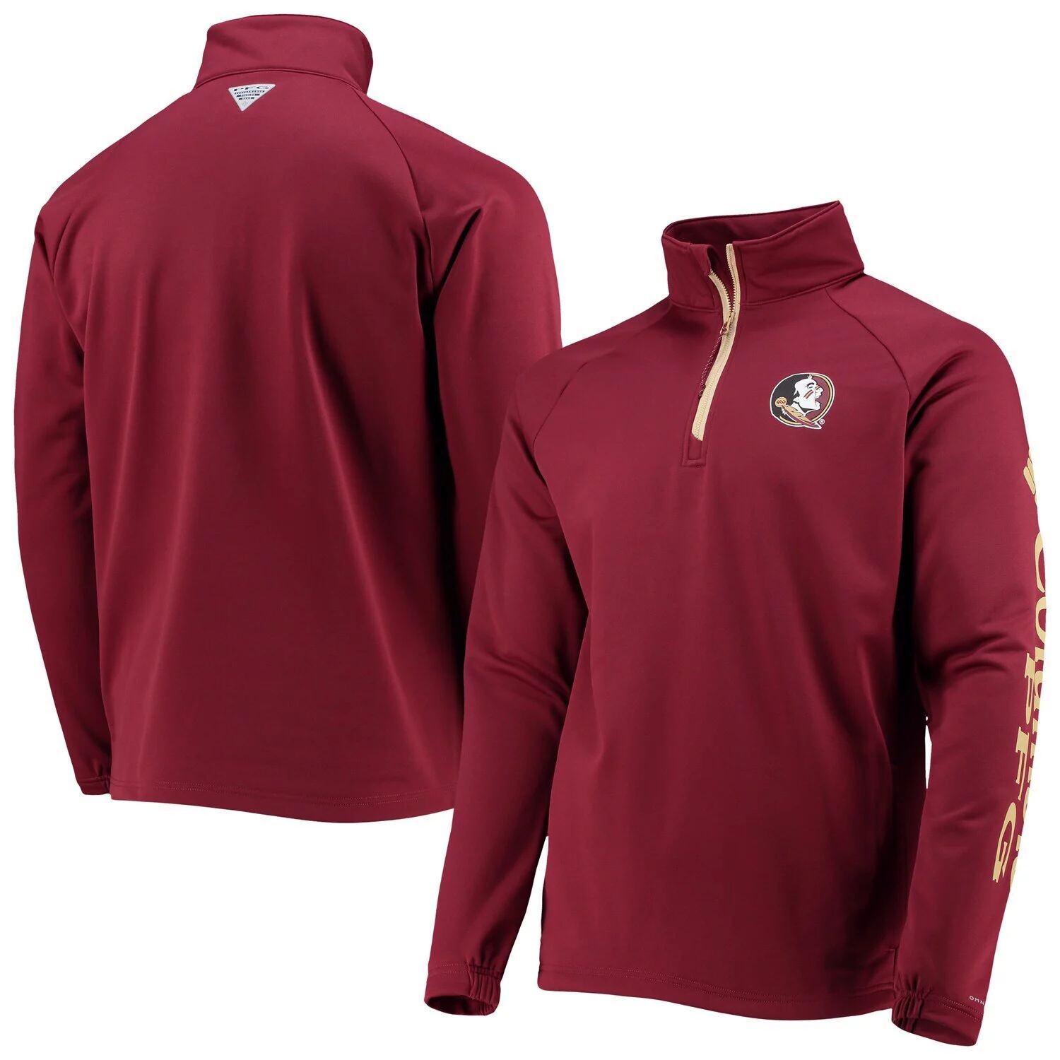 Мужская куртка Columbia Garnet Florida State Seminoles Terminal Tackle из флиса реглан, полутоновая куртка с молнией на четверть
Мужская куртка Columbia Garnet Florida State Seminoles Terminal Tackle из флиса реглан, полутоновая куртка с молнией на четверть