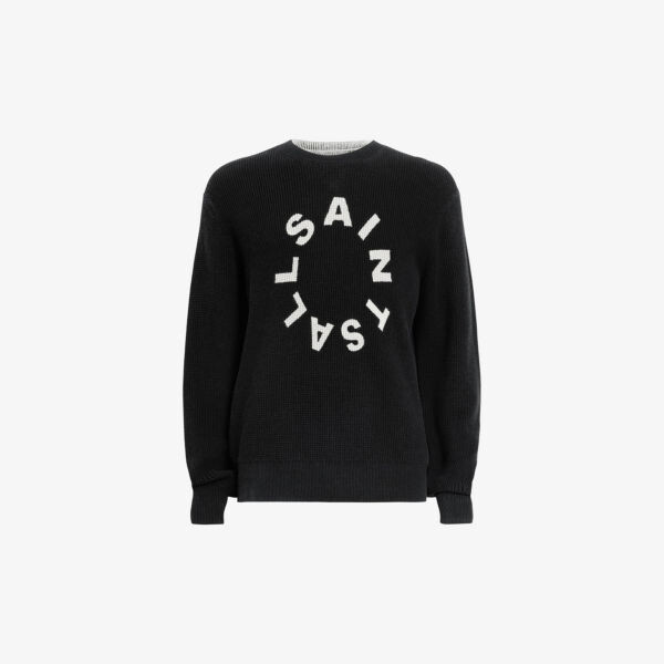 Двусторонний джемпер свободного кроя petra из органического хлопка с графическим принтом Allsaints, черный
Двусторонний джемпер свободного кроя petra из органического хлопка с графическим принтом Allsaints, черный