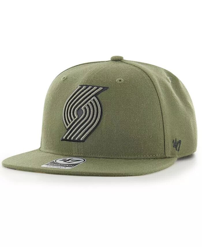 Мужская оливковая кепка Portland Trail Blazers с камуфляжным принтом и кепкой Captain Snapback '47 Brand, зеленый
Мужская оливковая кепка Portland Trail Blazers с камуфляжным принтом и кепкой Captain Snapback '47 Brand, зеленый