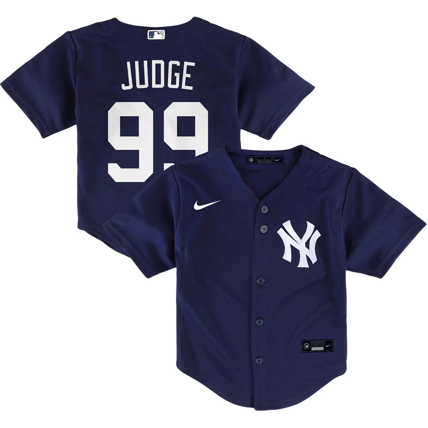 Джерси Nike Aaron Judge Navy New York Yankees Alternate Replica 2020 для малышей Nike
Джерси Nike Aaron Judge Navy New York Yankees Alternate Replica 2020 для малышей Nike