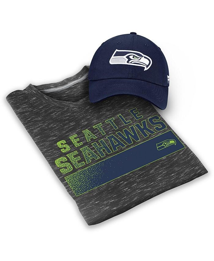 Мужской комплект из фирменной серо-серой и темно-синей футболки Seattle Seahawks и регулируемой шляпы Fanatics, серый
Мужской комплект из фирменной серо-серой и темно-синей футболки Seattle Seahawks и регулируемой шляпы Fanatics, серый