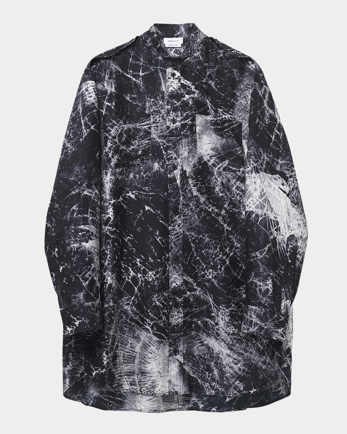 Мини-платье на пуговицах с принтом Smashed Screen Print Alexander Mcqueen, черный
Мини-платье на пуговицах с принтом Smashed Screen Print Alexander Mcqueen, черный