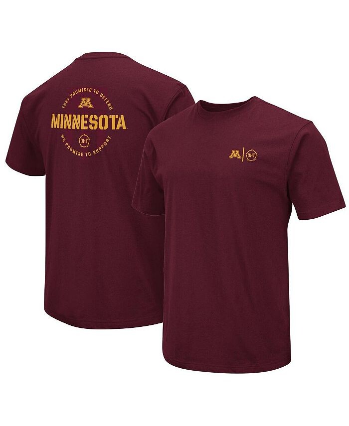 Мужская темно-бордовая футболка Minnesota Golden Gophers OHT в военном стиле с признательностью Colosseum, красный
Мужская темно-бордовая футболка Minnesota Golden Gophers OHT в военном стиле с признательностью Colosseum, красный