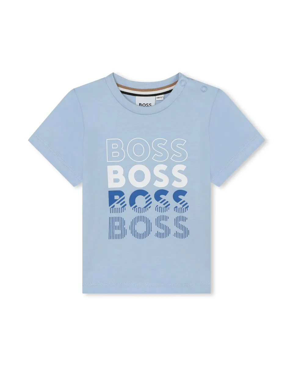 Футболка с короткими рукавами и логотипом спереди для мальчика BOSS Kidswear, светло-голубой
Футболка с короткими рукавами и логотипом спереди для мальчика BOSS Kidswear, светло-голубой
