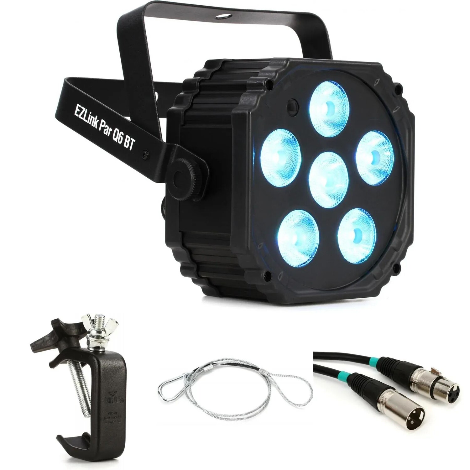 Chauvet DJ EZlink Par Q6 BT RGBA Par с беспроводным соединением Bluetooth Essentials Bundle
Chauvet DJ EZlink Par Q6 BT RGBA Par с беспроводным соединением Bluetooth Essentials Bundle