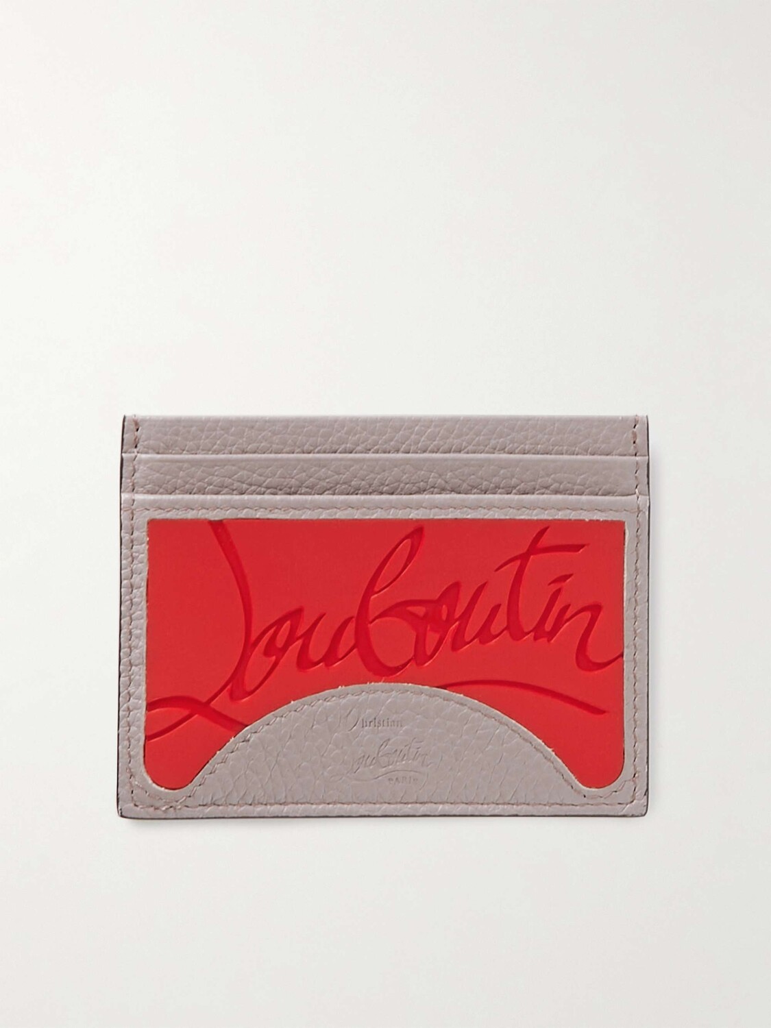 Резиновый и кожаный картхолдер с тисненым логотипом CHRISTIAN LOUBOUTIN, бежевый
Резиновый и кожаный картхолдер с тисненым логотипом CHRISTIAN LOUBOUTIN, бежевый