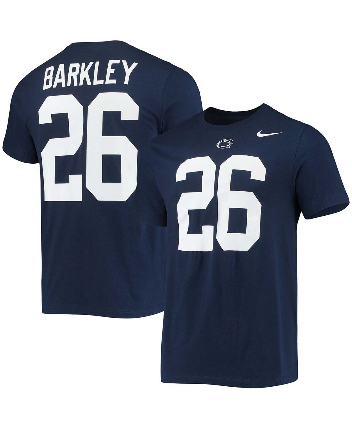 Мужская футболка Saquon Barkley Navy Penn State Nittany Lions с именем и номером футболки Nike
Мужская футболка Saquon Barkley Navy Penn State Nittany Lions с именем и номером футболки Nike