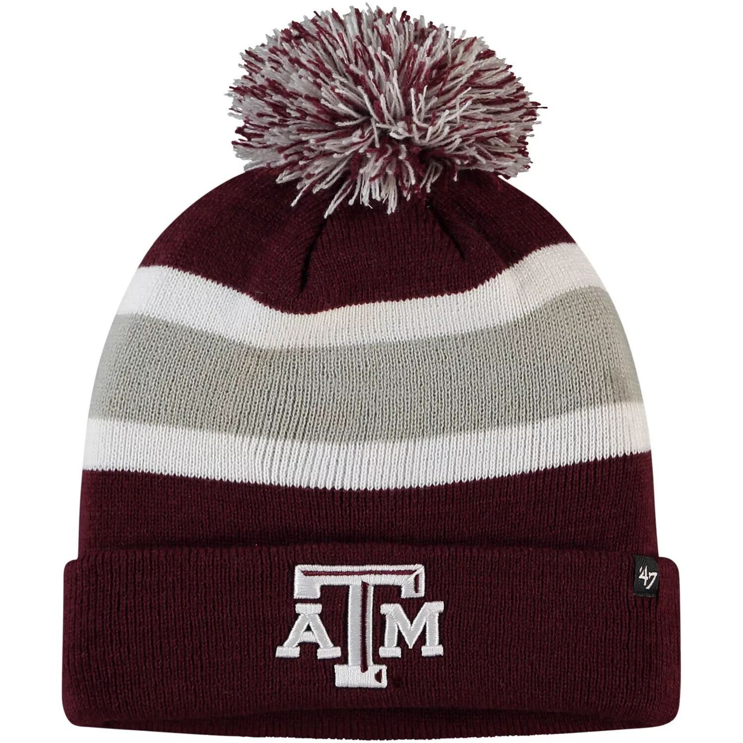 Мужская темно-бордовая вязаная шапка с манжетами и помпоном Aggies '47 Texas A&M Aggies
Мужская темно-бордовая вязаная шапка с манжетами и помпоном Aggies '47 Texas A&M Aggies