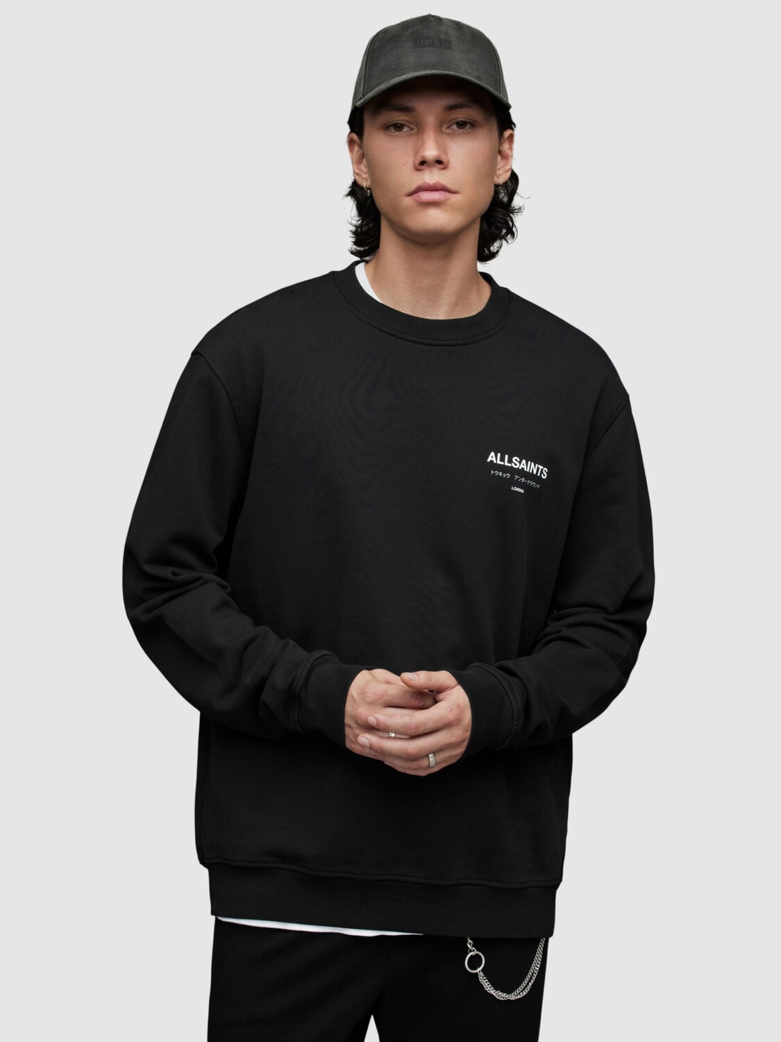 Джемпер AllSaints Underground из органического хлопка с круглым вырезом, темно-черный
Джемпер AllSaints Underground из органического хлопка с круглым вырезом, темно-черный