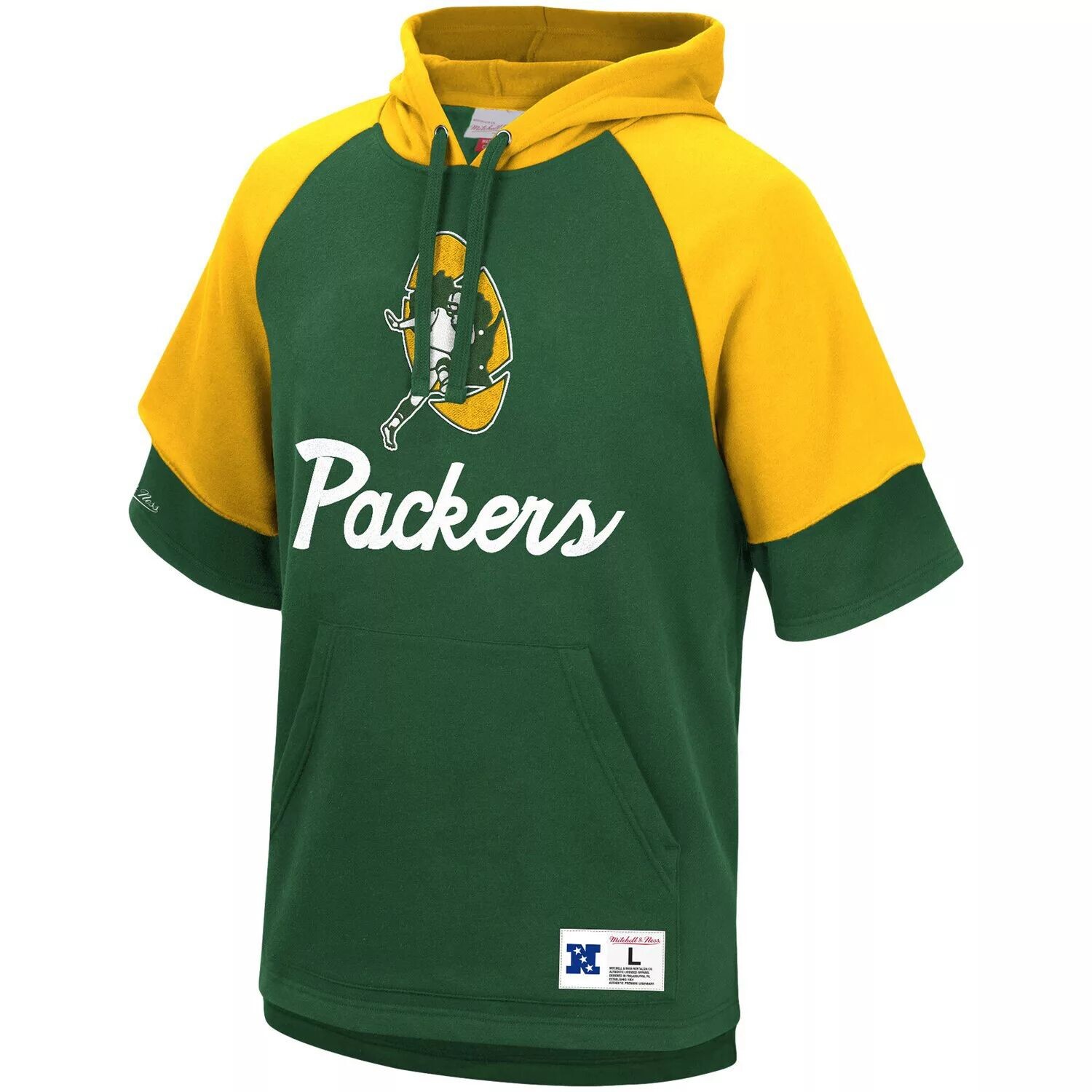 Мужской пуловер с капюшоном Mitchell & Ness Green Green Bay Packers Home Advantage реглан с короткими рукавами
Мужской пуловер с капюшоном Mitchell & Ness Green Green Bay Packers Home Advantage реглан с короткими рукавами