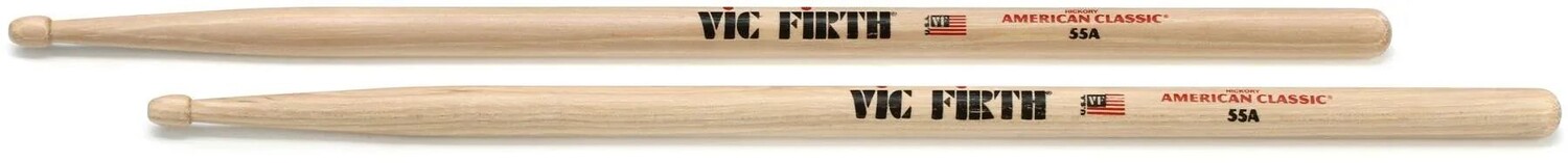 Американские классические барабанные палочки Vic Firth - 55A - с деревянным наконечником
Американские классические барабанные палочки Vic Firth - 55A - с деревянным наконечником