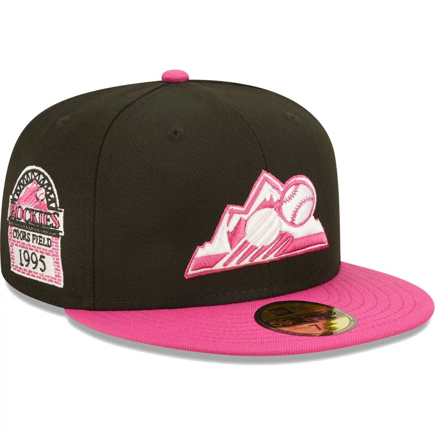 Мужская облегающая шляпа New Era черная/розовая Colorado Rockies 1995 Coors Field Passion 59FIFTY
Мужская облегающая шляпа New Era черная/розовая Colorado Rockies 1995 Coors Field Passion 59FIFTY