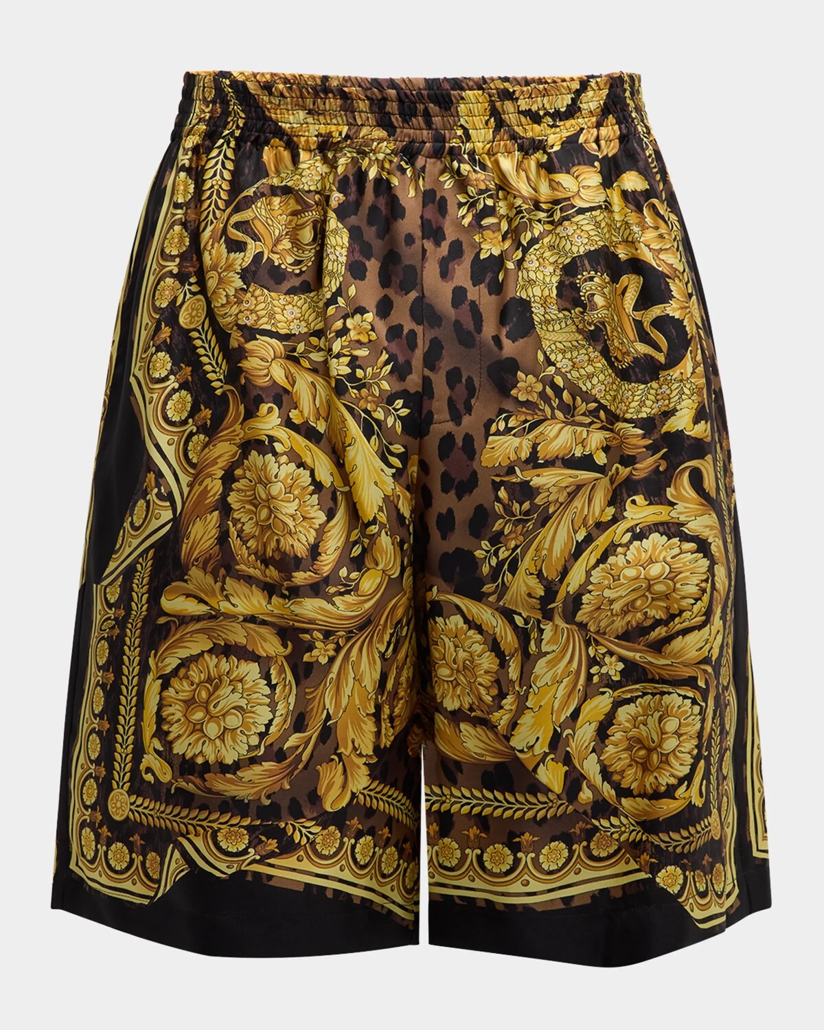 Мужские шелковые шорты в стиле барокко с драпировкой Versace, цвет Chestnutgold
Мужские шелковые шорты в стиле барокко с драпировкой Versace, цвет Chestnutgold
