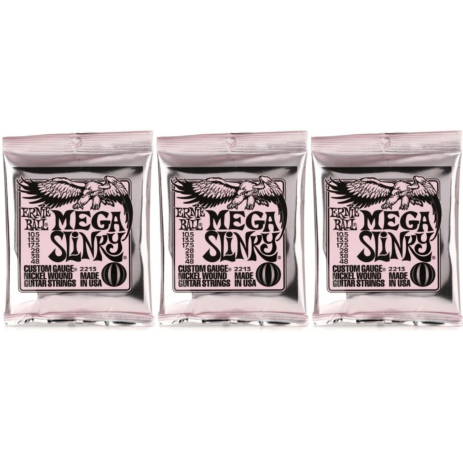 Струны для электрогитары Ernie Ball 2213 Mega Slinky с никелевой обмоткой — .0105-.048 (3 шт.)
Струны для электрогитары Ernie Ball 2213 Mega Slinky с никелевой обмоткой — .0105-.048 (3 шт.)