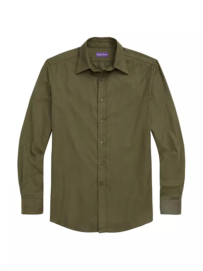 Рубашка на пуговицах с микро-елочкой Ralph Lauren Purple Label, цвет thicket moss
Рубашка на пуговицах с микро-елочкой Ralph Lauren Purple Label, цвет thicket moss