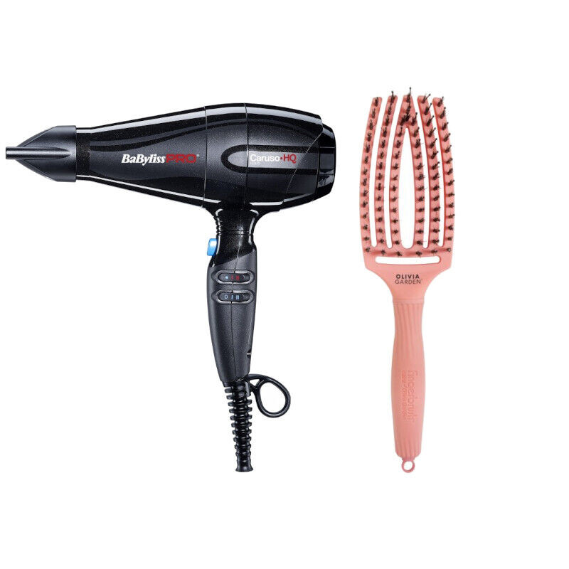 Набор для укладки волос: ионизационный фен 2400 вт Babyliss Pro Caruso Hq And Finger Brush Combo Bloom, 1 шт.
Набор для укладки волос: ионизационный фен 2400 вт Babyliss Pro Caruso Hq And Finger Brush Combo Bloom, 1 шт.