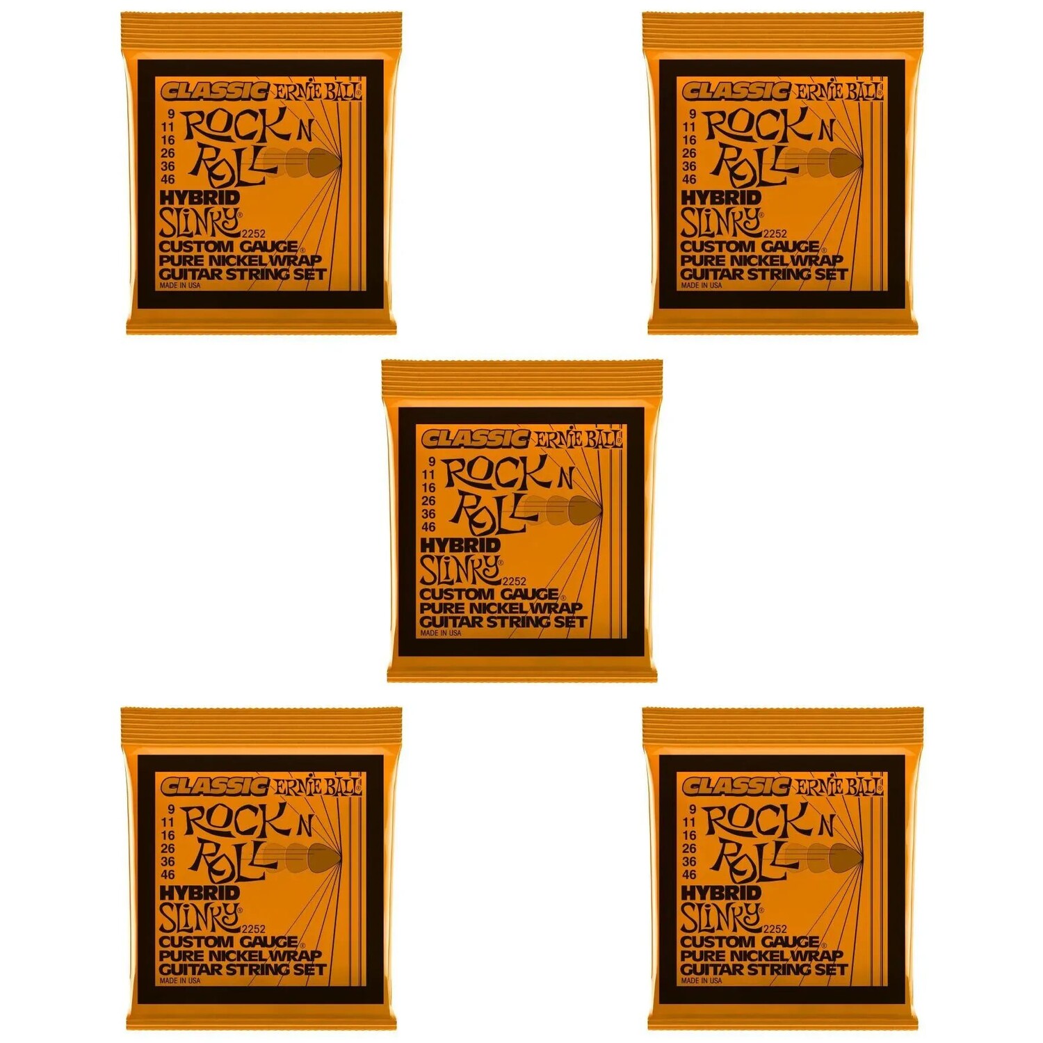 Струны для электрогитары Ernie Ball 2252 Hybrid Slinky Classic Rock N Roll — .009-.046 (5 шт.)
Струны для электрогитары Ernie Ball 2252 Hybrid Slinky Classic Rock N Roll — .009-.046 (5 шт.)