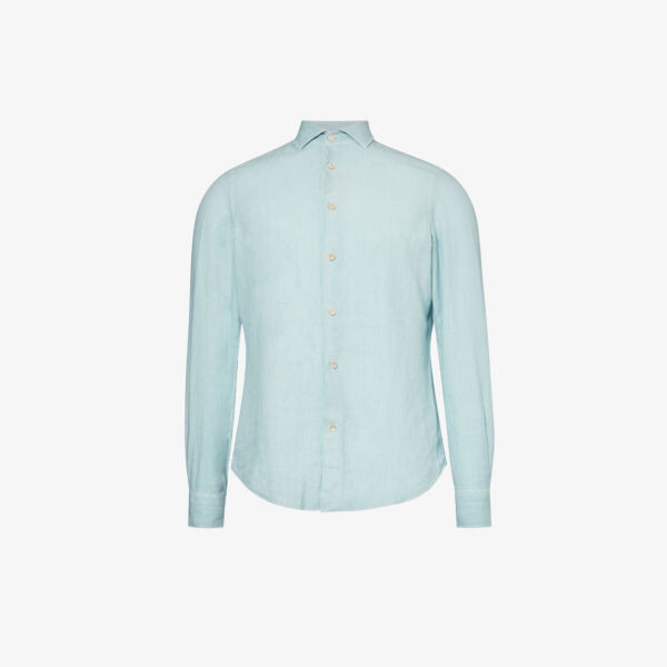 Льняная рубашка классического кроя с раздвинутым воротником Eleventy, цвет denim
Льняная рубашка классического кроя с раздвинутым воротником Eleventy, цвет denim