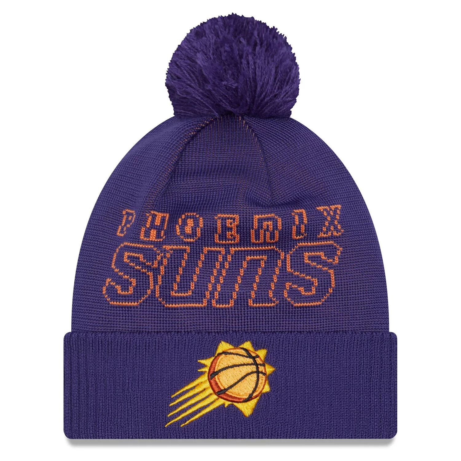 Мужская вязаная шапка New Era Purple Phoenix Suns 2023 NBA Draft с манжетами и помпоном
Мужская вязаная шапка New Era Purple Phoenix Suns 2023 NBA Draft с манжетами и помпоном